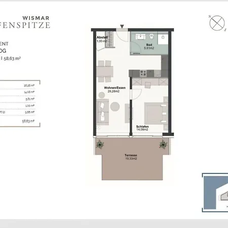 Hafenspitze App 12 Apartman Wißmar